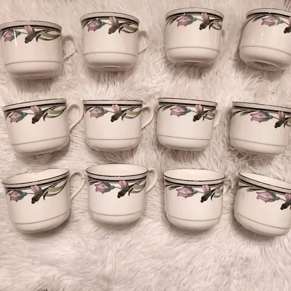 Lenox Midnight Blossom Chinastone Tea Cup Fine China 12
